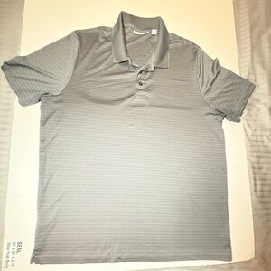 Perry Ellis Light Gray Polo Shirt Size XL